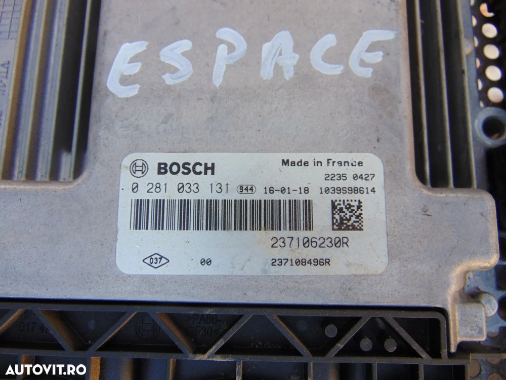 Kit pornire Renault espace 5 motor 1.6 biturbo cutie automata ecu modul - 5