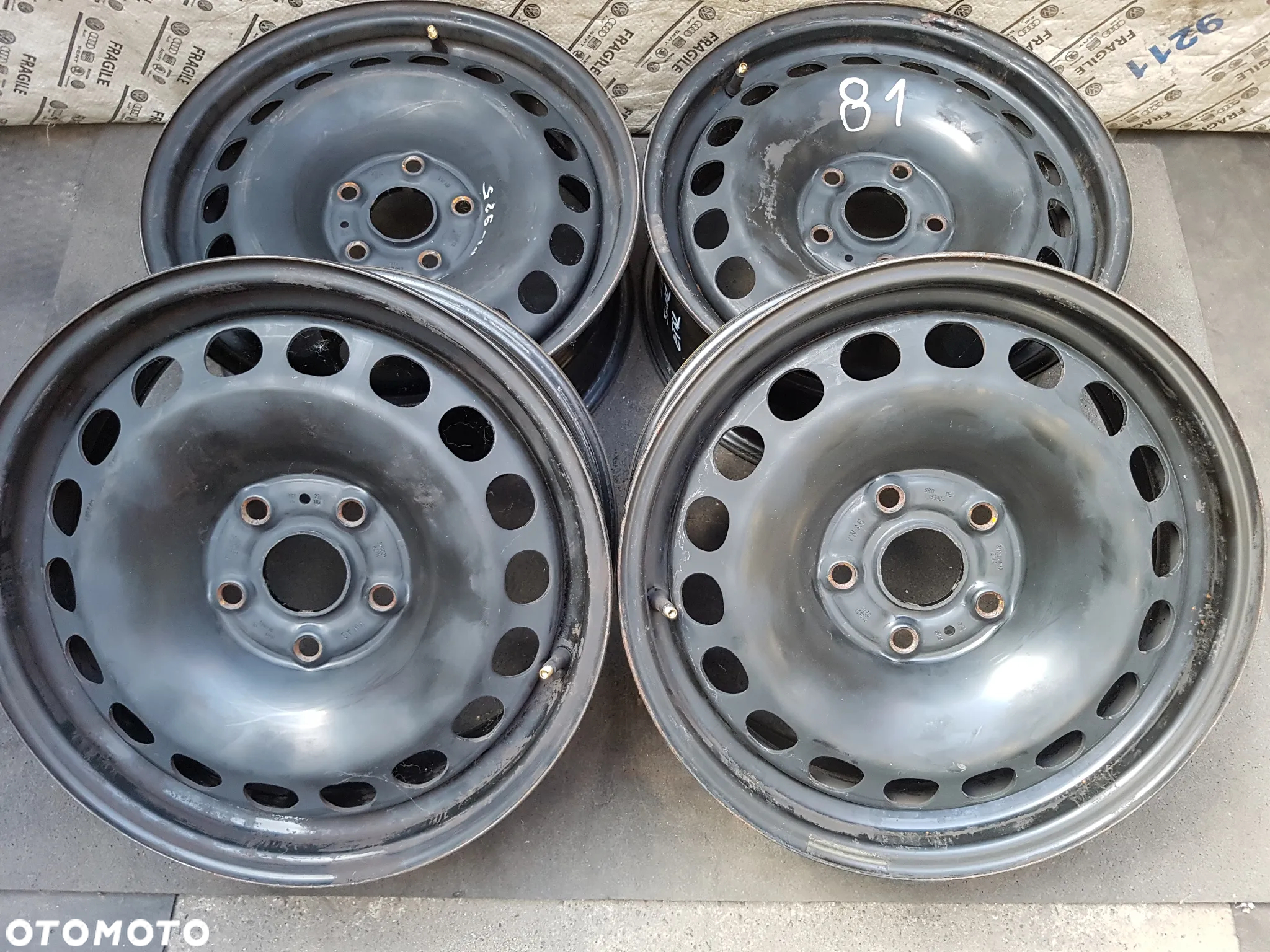 FELGI STALOWE VW PASSAT SKODA   SEAT 5X112  6,5JX16 ET42 3C0 - 12