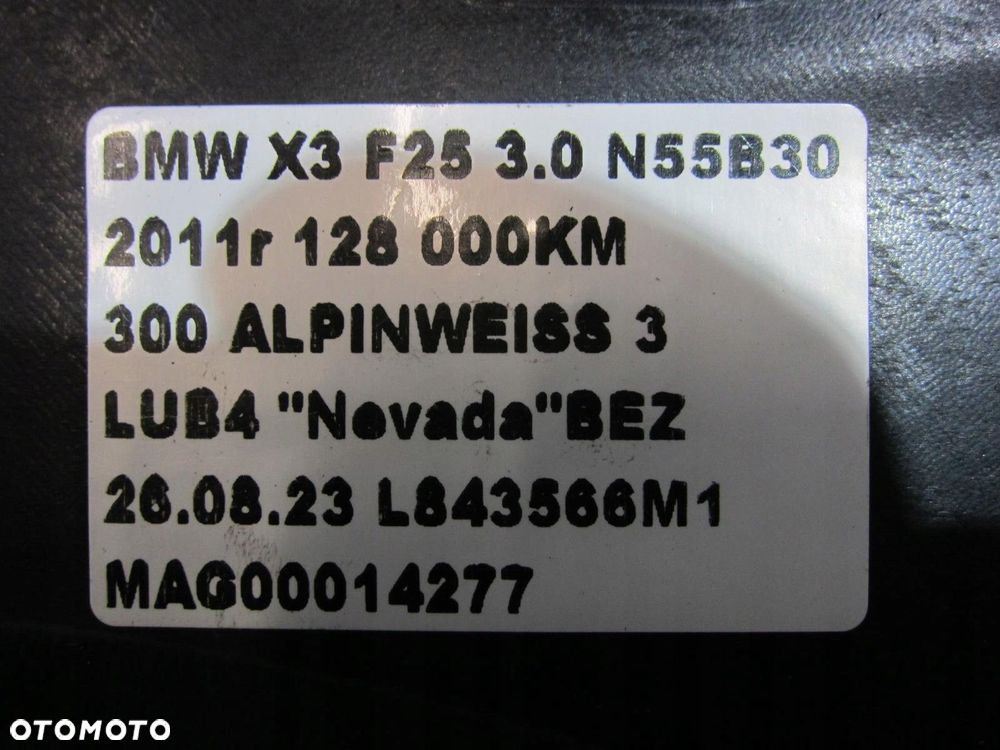 BMW X3 F25 X4 F26 3.0 N55B30A PAS PRZEDNI CHŁODNICE WZMOCNIENIE 7371989 - 14