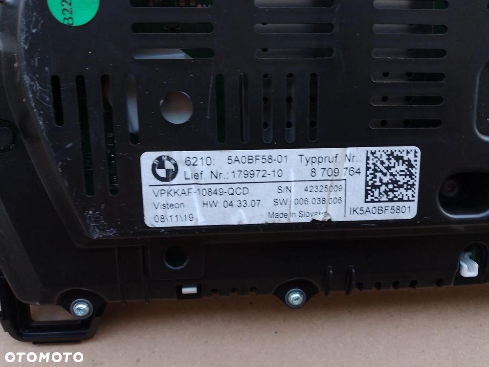 LICZNIK ZEGARY ZEGAR VIRTUAL LED BMW F40 8709764 5A305A5 - 10