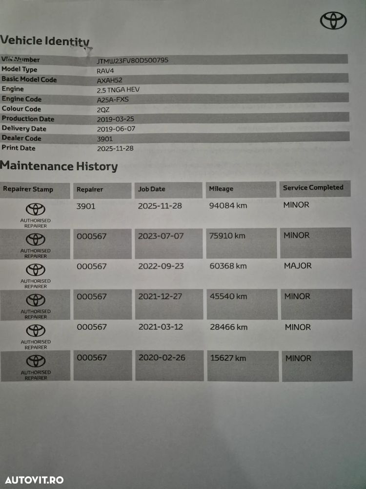 Toyota RAV4 2.5 Hybrid VVT-iE 4x2 Exclusive - 28