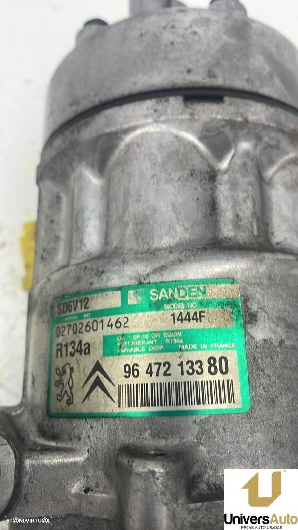 COMPRESSOR AR CONDICIONADO PEUGEOT 307 2004 -SD6V121444F - 4