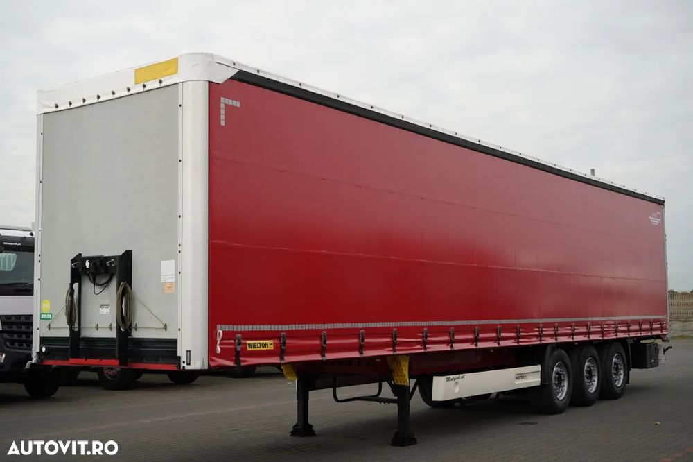Wielton CORTINĂ STANDARD / REMORCA DIN OȚEL - 9 M / AXĂ RIDICATĂ / SAF - 1