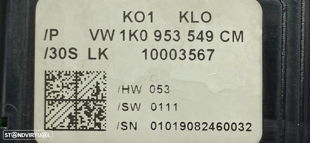 CENTRALINA DAS LUZES SKODA OCTAVIA BERLINA (1Z3) ELEGANCE - 4