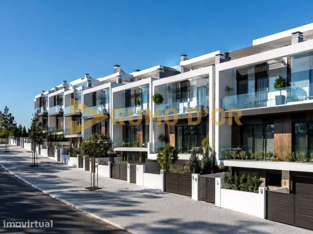 Moradia T4 Nova em Vialonga Junto à Mata do Paraíso Conclusão Previ... - Grande imagem: 3/5