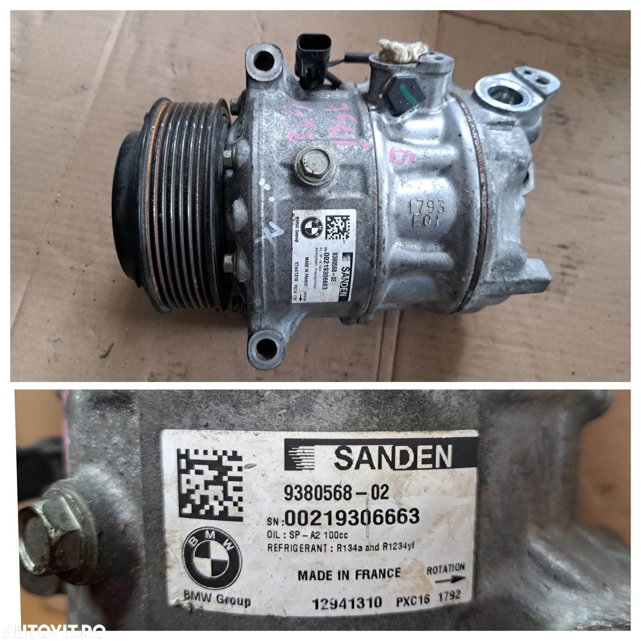 Compresor bmw climatronic aer conditionat clima climatizare seria G - 3