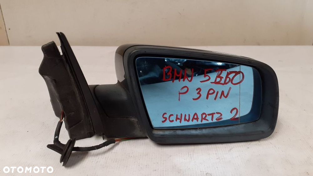 LUSTERKO ELEKTRYCZNE PRAWE BMW 5 E60  3PIN  SCHWARTZ 2 - 2