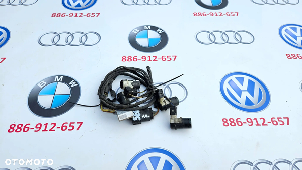 BMW 5 E60 E61 Instalacja zderzaka tył 6928363 Czujniki parkowania PDC 6938741 Kolor 430/6 oxfordgruen metallic