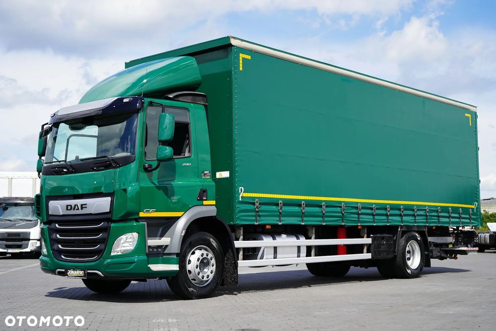 DAF CF / 290 / ACC / E 6 / FIRANKA + WINDA / 21 PALET / DŁ. 8,7 M / ŁAD. 8 380 KG - 21