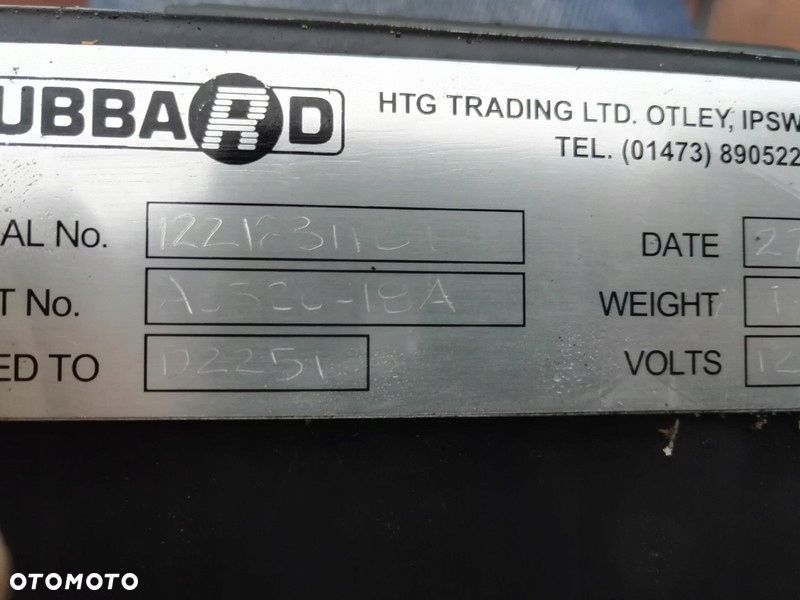 agregat chłodniczy hubbard 460 al r134a ducato 2.2 - 12