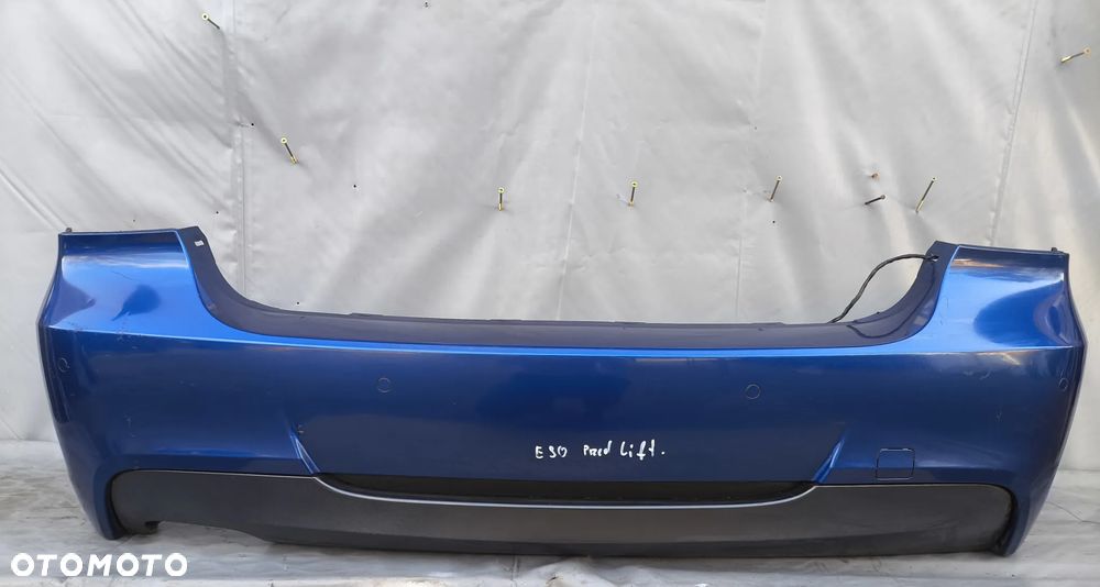 BMW E90 PRZED LIFT M PAKIET ZDERZAK TYLNY TYŁ LEMANSBLAU - 1