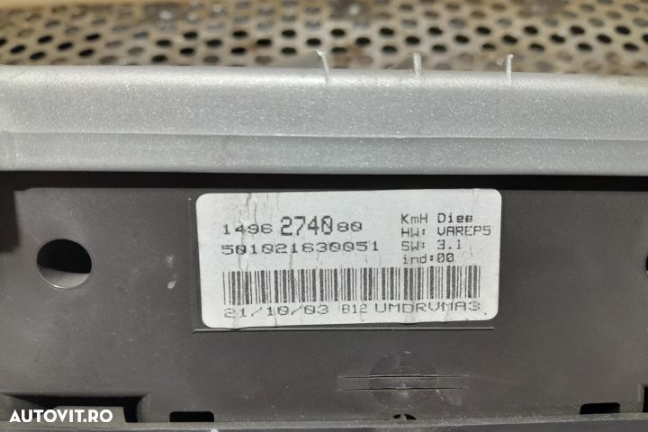 Ceasuri bord 1496274080 Peugeot 807 1 [2002 - 2007] Minivan 2.2 HDi M - 4