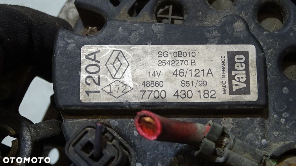 ALTERNATOR 120A RENAULT MEGANE SCENIC 1.9 7700430182 - 5