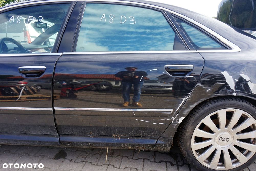 DRZWI TYLNE LEWE A8 II D3 4E2 LIFT   CZARNY AUDI 2005-2010 - 3