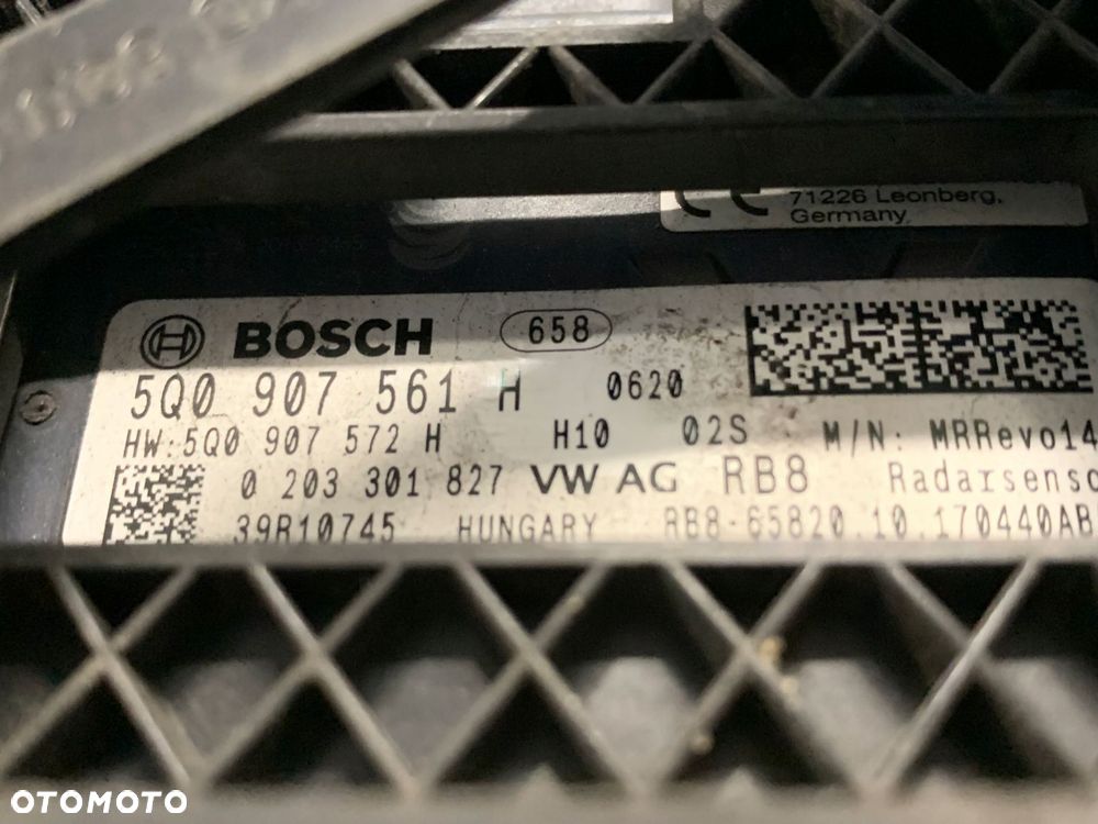 vw audi seat skoda 5q0 sensor radar distronic 5q0907561 h kompletny - 3