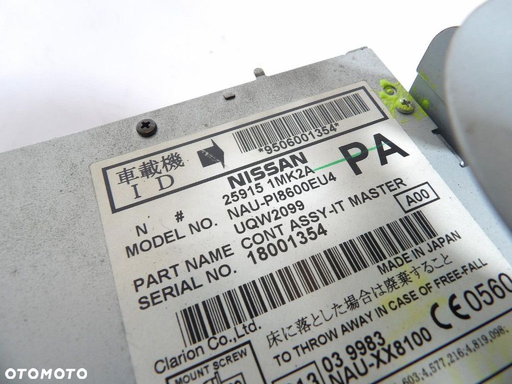 INFINITI G37 RADIO 25915 1MK2A - 3