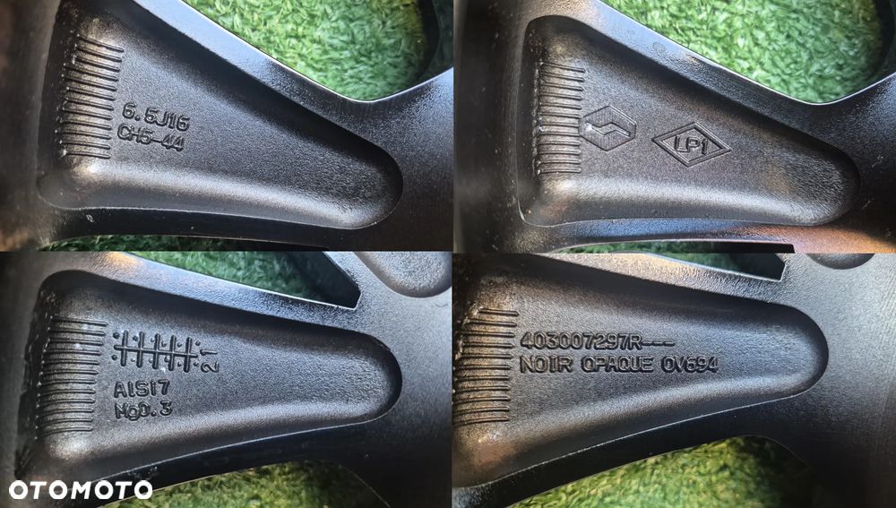 RENAULT Captur Symbioz Felga aluminiowa ALUFELGA 403007297R 16'' Z CZUJNIKIEM - 4