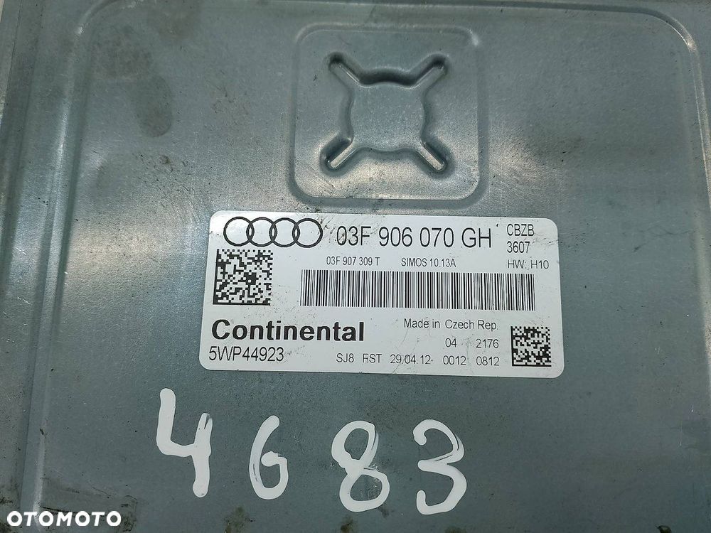 KOMPUTER, STEROWNIK AUDI A3 8P/8PA/8P7 03F906070GH 5WP44923  1.2 TFSI - 5