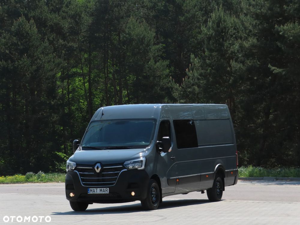 Renault Master 2.3 dCi 163 KM 7-Mio Osobowy + 895 Kg Ładowność Doka Dubel Brygadowy Ekstra Długi 4383 mm Furgon Blaszak HAK 2500 Kg Rozstaw Osi 4332 mm WZMACNIANY Napęd Na Tylną Oś Stan Auta Jak Nowy OKAZJA POLECAM - 1