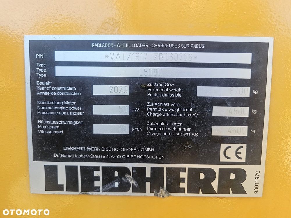 Liebherr L508C L508 508, L506 506 - 14