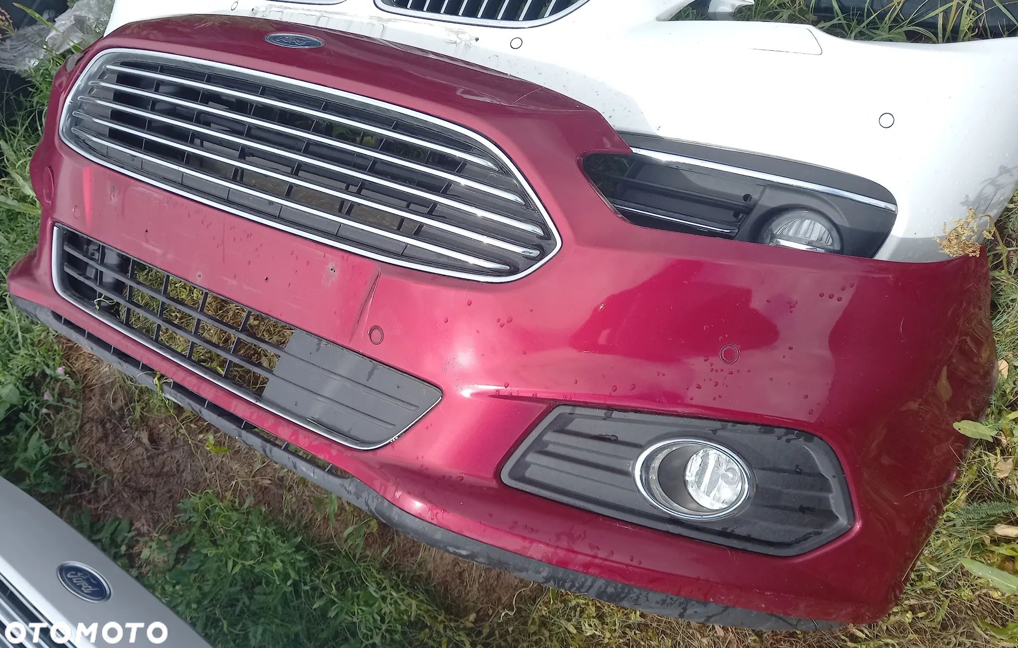 Zderzak Przód Przedni Czerwony GRILL CHROM Kratki 6x PDC Ford S-Max MK2 - 1