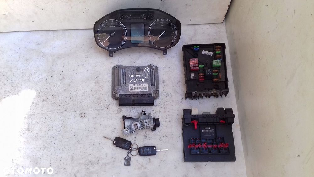 komputer 03g906021ld 0281013187 zestaw immo skoda octavia ii 1.9 tdi 02- - 1