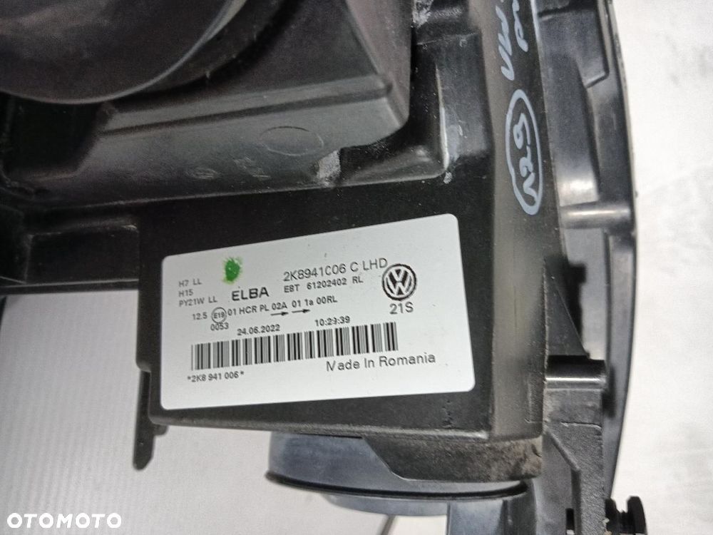 LAMPA PRZÓD PRZEDNIA PRAWA VW CADDY V 2K8941C06 - 8
