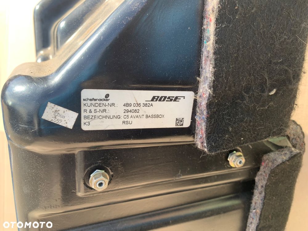 4B9035382 subwoofer bose avant bassbox audi - 5