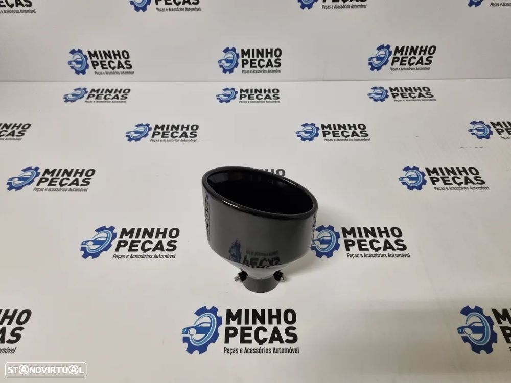 Ponteira de Escape Oval Tipo Cupra Preto Brilho - 5