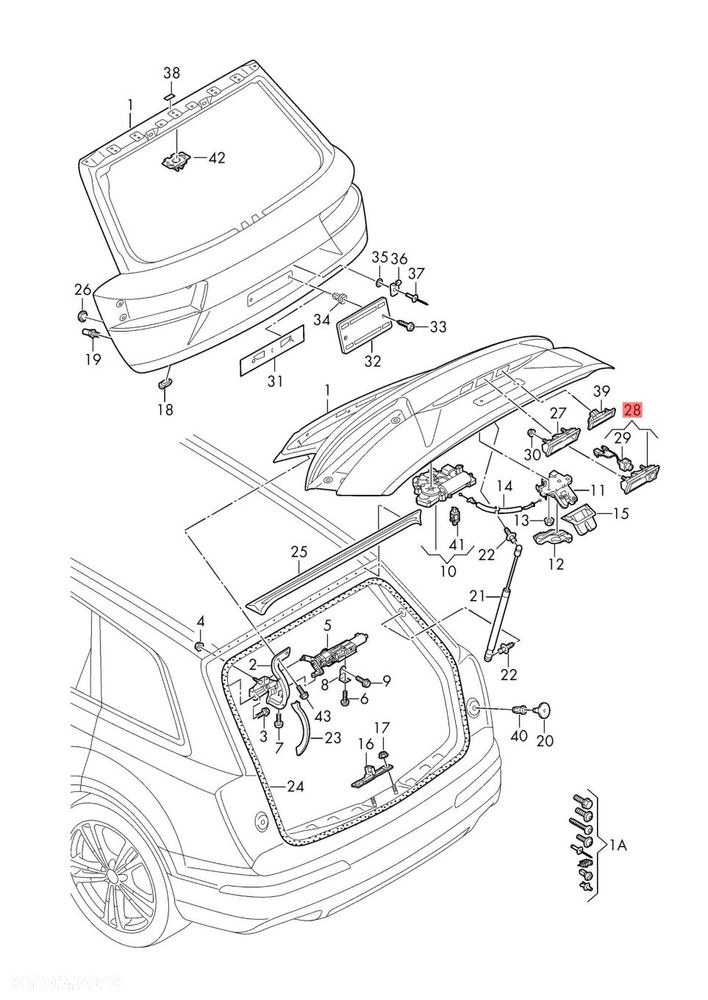 AUDI Q7 4M 4M0827566C KLAMKA KLAPY BAGAŻNIKAM KAMERA ORYGINAŁ - 7