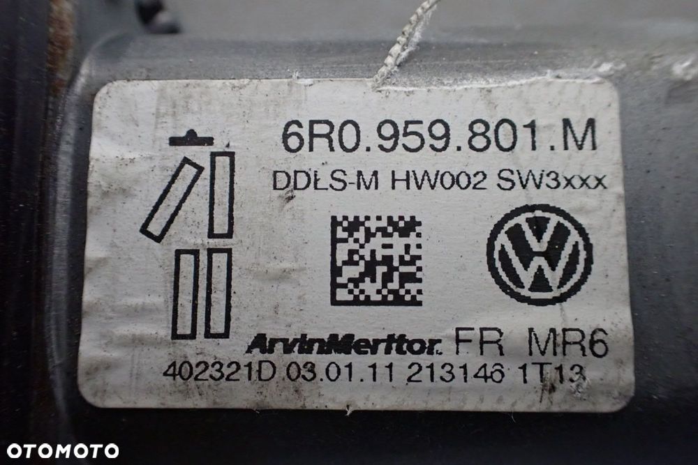PODNOŚNIK SZYB LEWY PRZÓD SKODA FABIA II 1.2 6R0959801M - 5