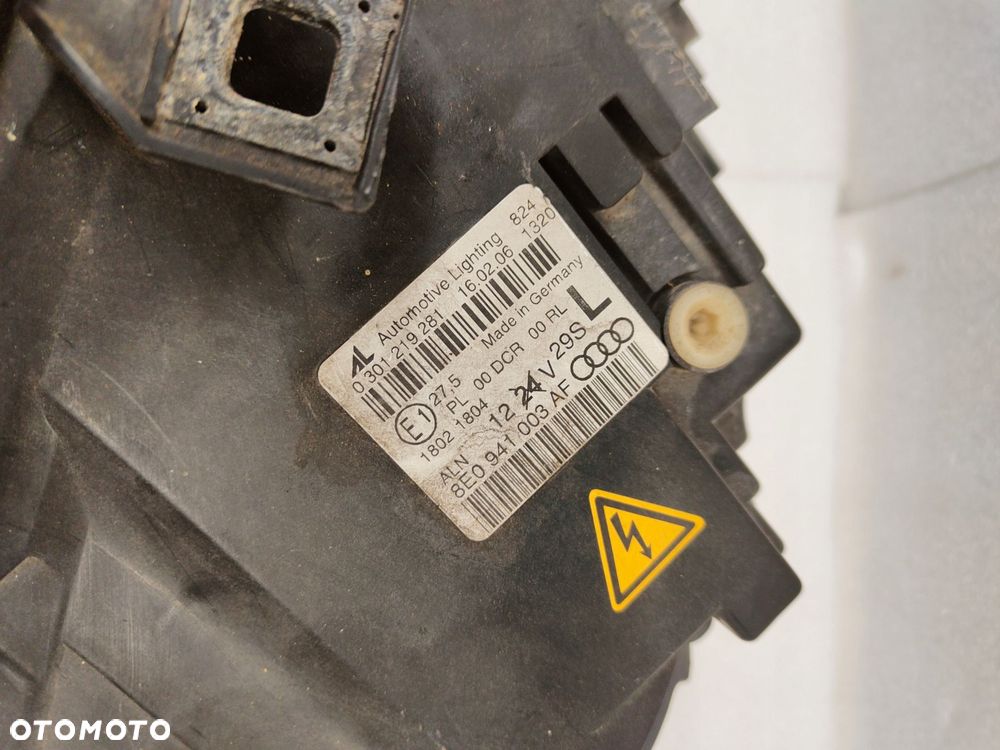 audi a4 8e sm xenon lampa lewy przód 8e0941003af - 11