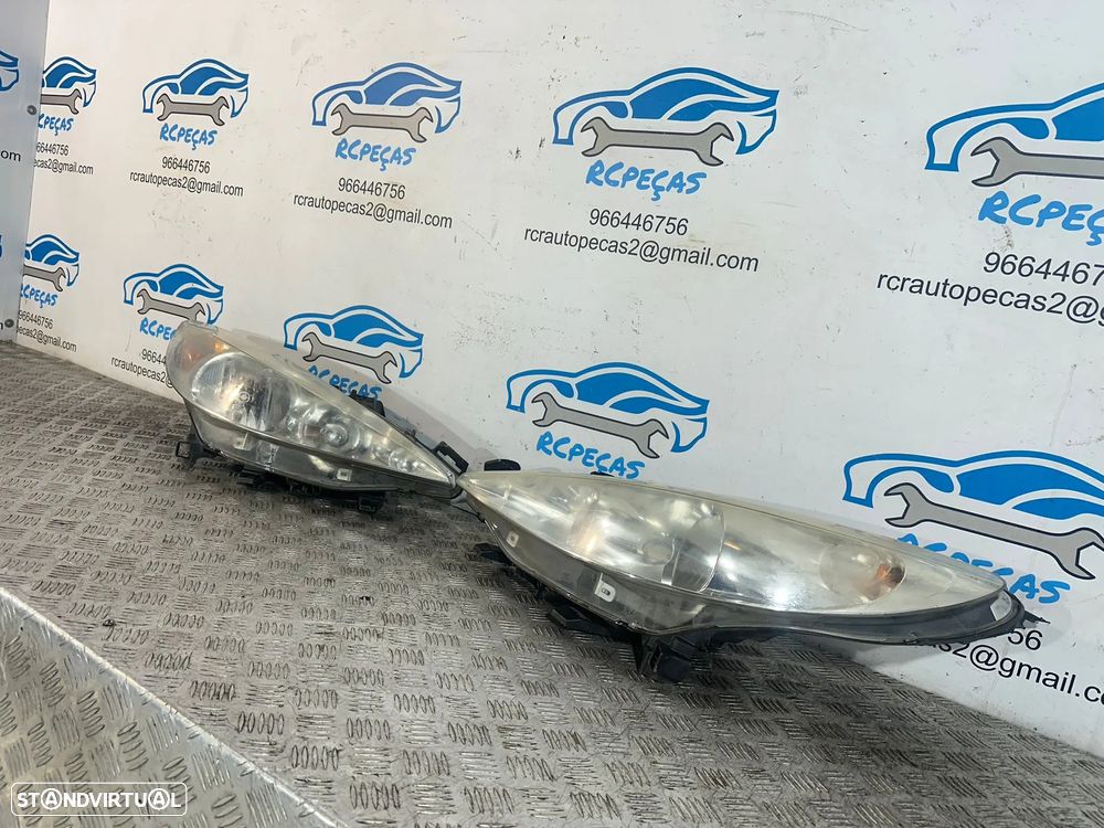 .Conjunto Farol Otica Frente Frontal Direita Esquerda Original Peugeot 207 2006 - 2009 - 4