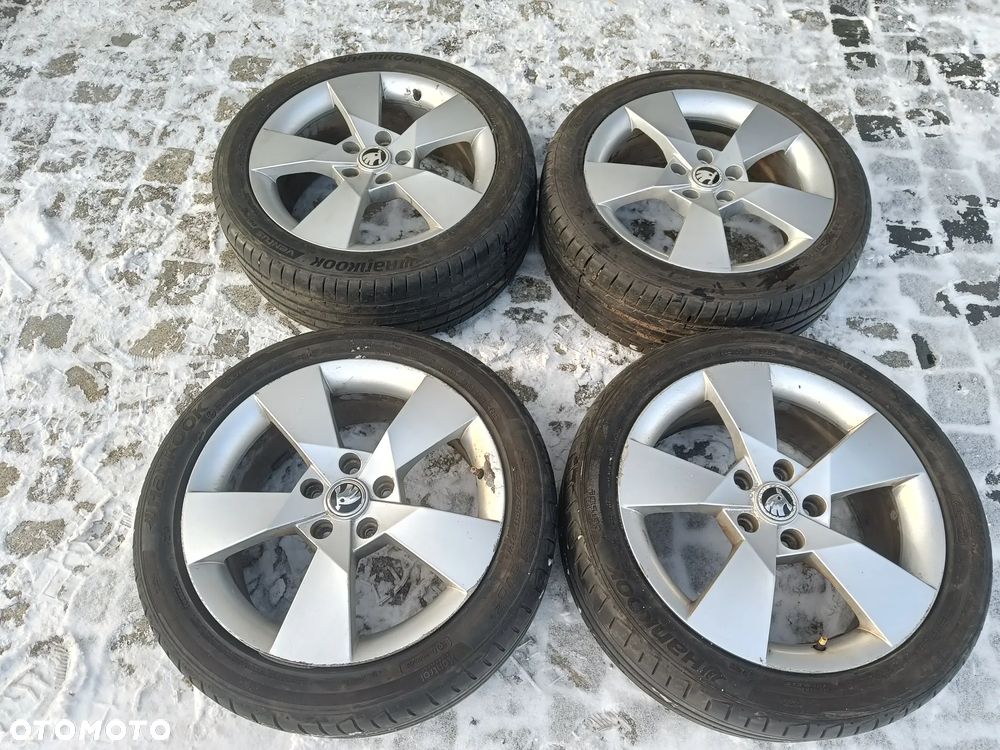 Felgi Aluminiowe 16 Skoda Octavia 3 5x112 ET49 5E0601025D Koła VW Seat Audi 7Jx17H2 - 2