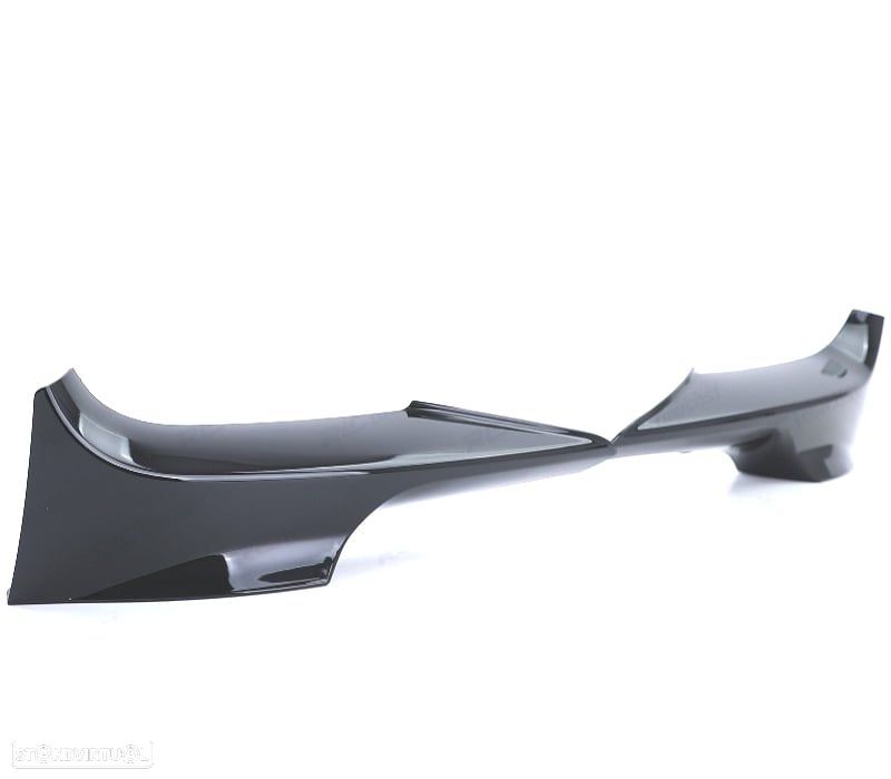 SPLITTERS PARA-CHOQUES FRONTAL BMW E92 E93 06-10 LOOK M PRETO BRILHANTE - 2