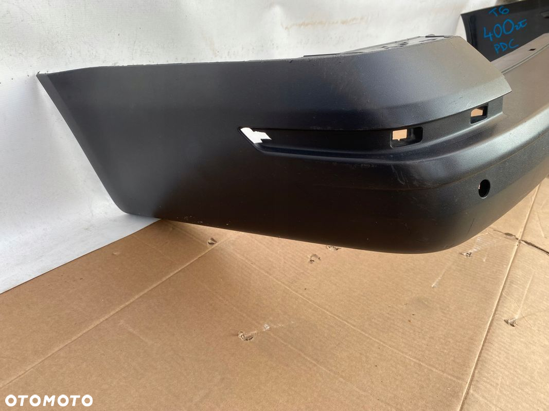 VW Transporter T6 15-zderzak tylny tył PDC SATINSCHWARZ wers. z KLAPĄ ORYG. - 8