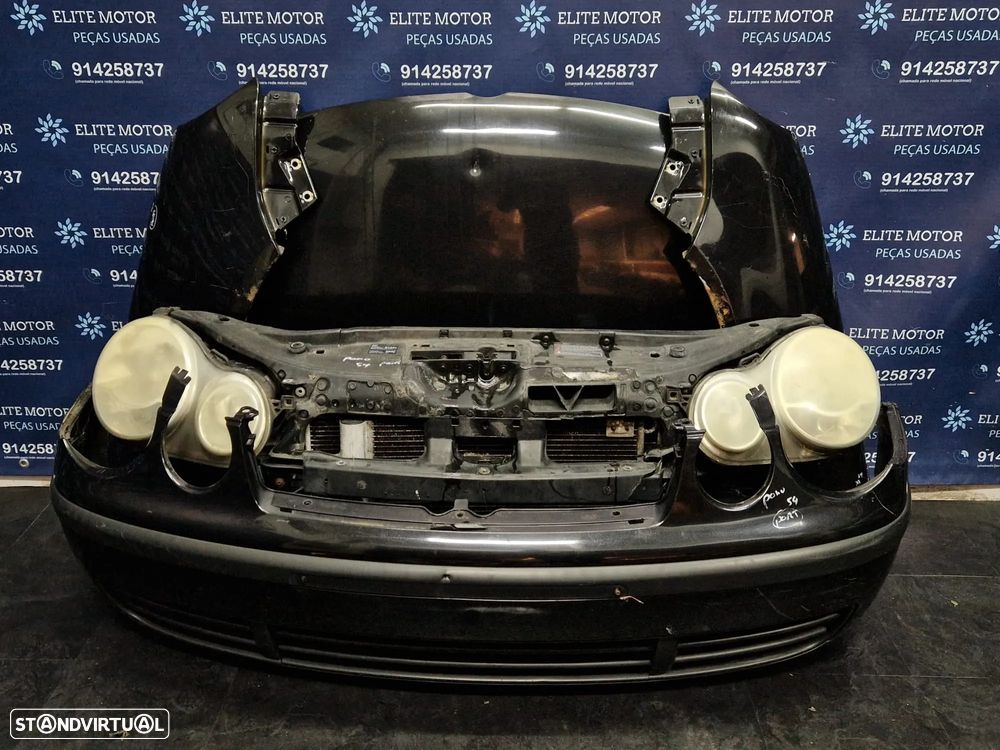 Frente completa usada VW POLO 9N 1.2 capot parachoques oticas radiadores - 3