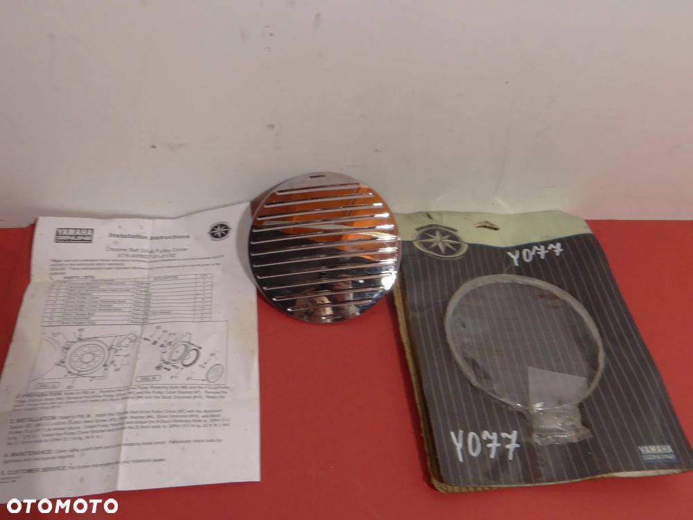 YAMAHA XV 1600 1700 ROAD STAR POKRYWA NAKŁADKA OSŁONA KOŁA PASOWEGO PULEJA Y077 - 7