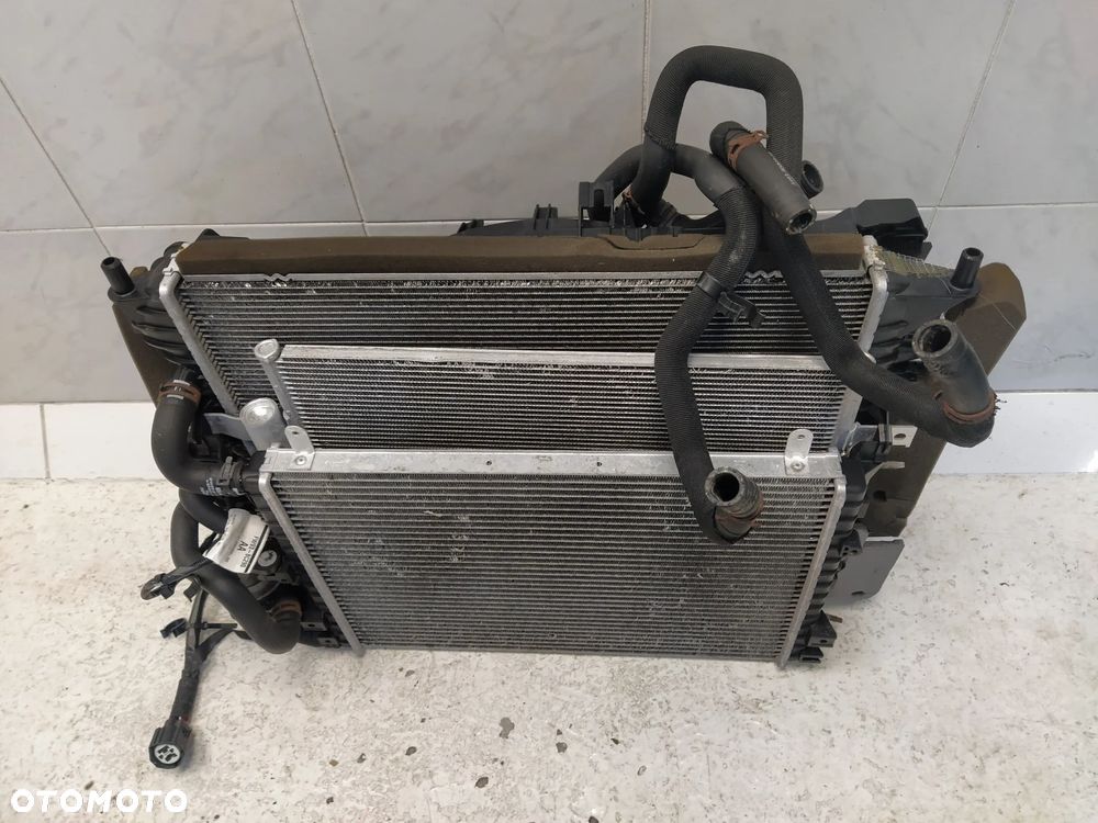 JAGUAR XJ X351 5.0 SC KOMPLET CHŁODNIC CHŁODNICA WENTYLATOR KOMPLET ORYGINAŁ - 9