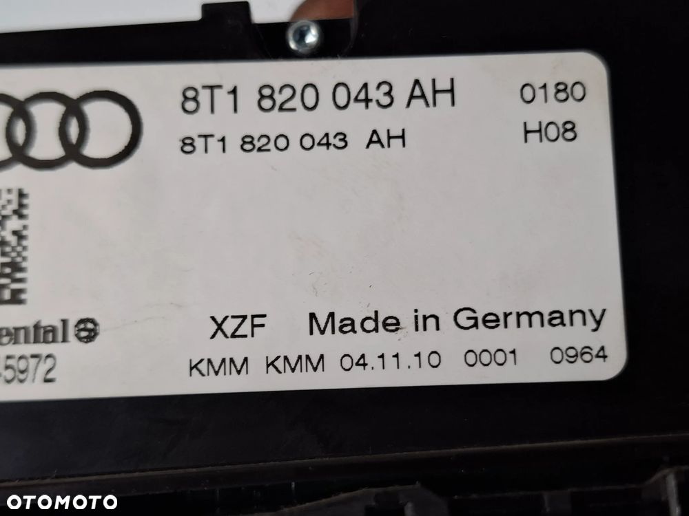 PANEL NAWIEWU KLIMATYZACJI GRZANE FOTELE AUDI A4 B8 A5 8T Q5 8T1820043AH SLASK WYSYLKA - 2