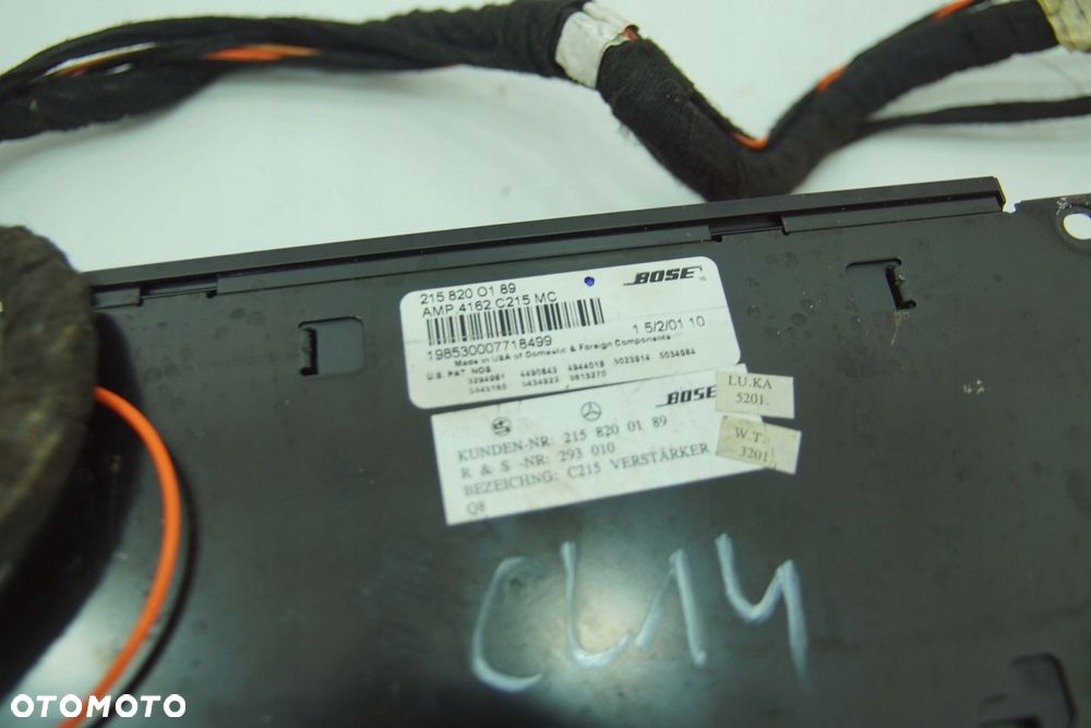 WZMACNIACZ BOSE A2158200189 MERCEDES CL W215 W220 - 3