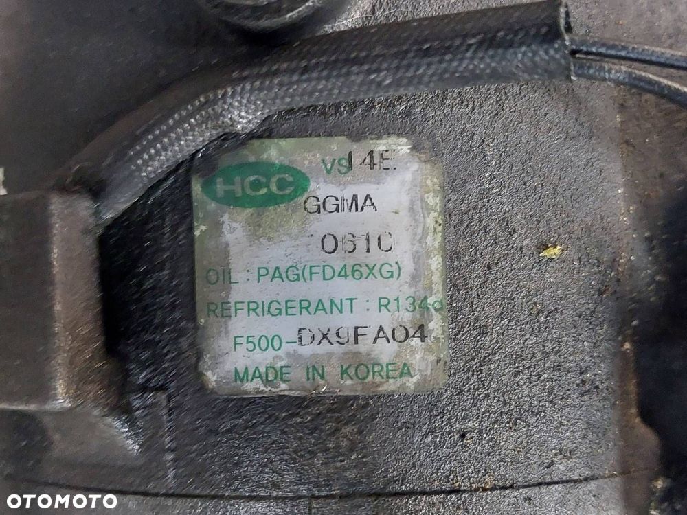 SPRĘŻARKA KOMPRESOR KLIMATYZACJI KIA SPORTAGE III 1.7 CRDI F500-DX9FA04 - 2
