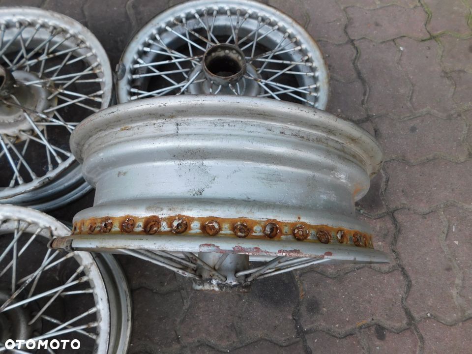 felgi zabytkowe szprychowe JAGUAR XKE AUSTIN HEALEY MG TRIUMPH mocowane na frezy - 2