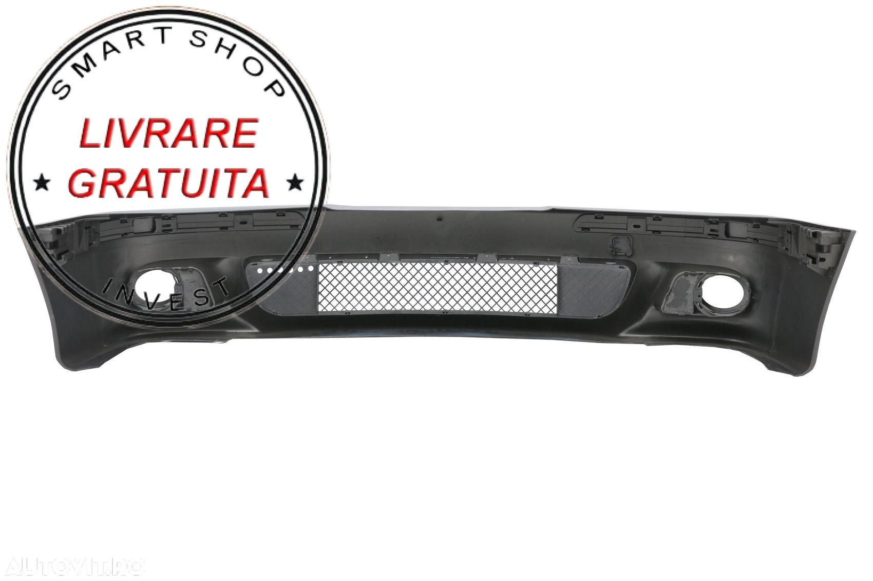 Bara Fata BMW E39 Seria 5 (1995-2003) cu Proiectoare Lumini de Ceata si Grile Cent- livrare gratuita - 3