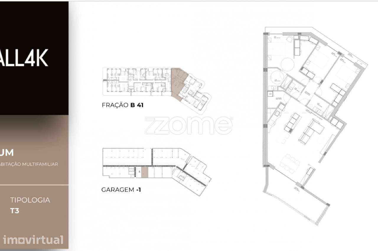 Apartamento T3 em construção em Oliveira do Douro, Vila Nova de Gai... - Grande imagem: 2/15