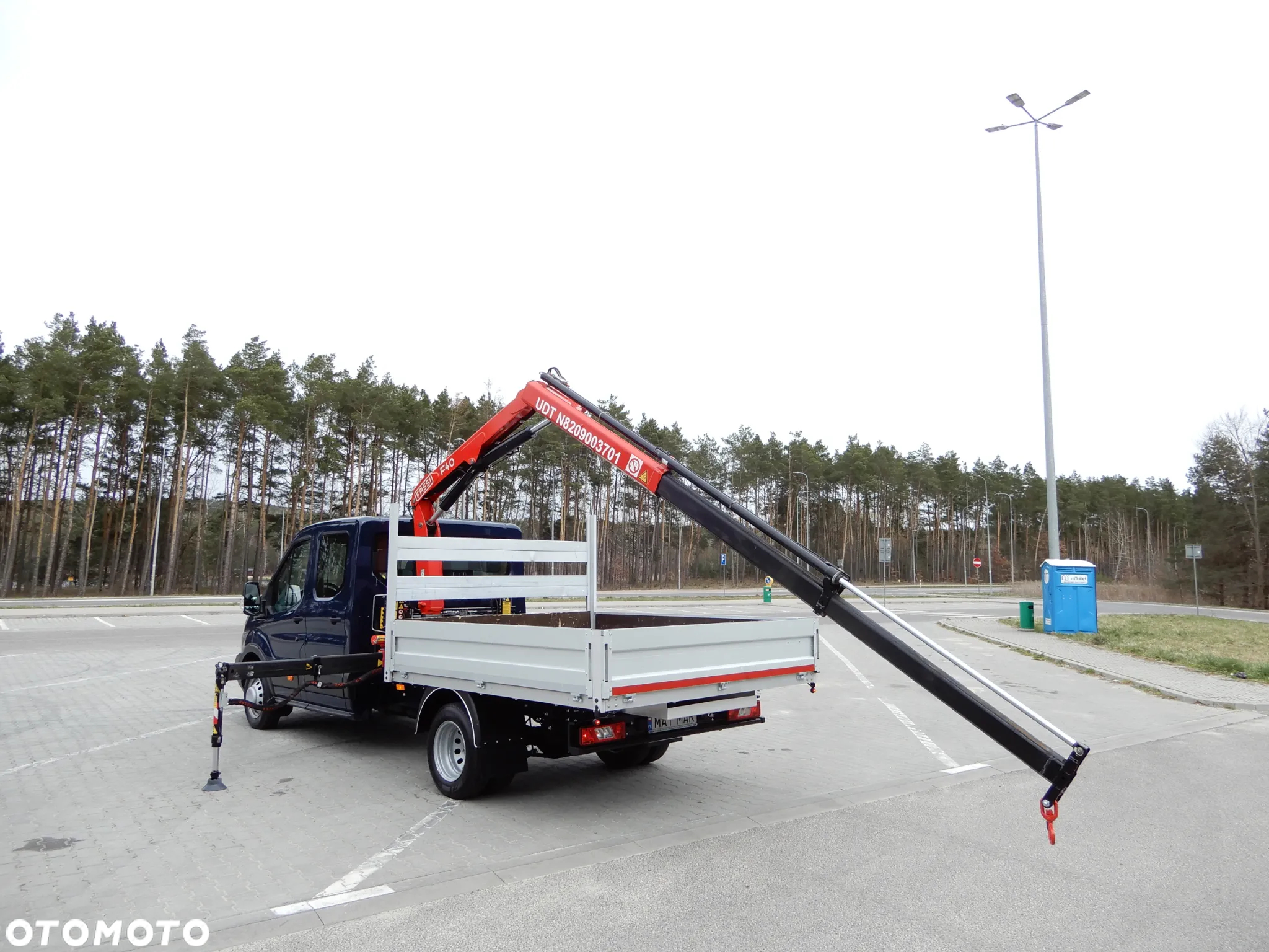 Ford Transit 2.0 EcoBlue 170 KM Wersja TREND Doka Brygadowy Dubel Podwójna Kabina Bliźniak HDS FASSI F40B.0.22 Udźwig 995 Kg Zasięg 6.30 Cm 7-Mio Os.+2120 Kg Ładowność Serwis Do Końca 60 Tys Przeb Stan Jak Nowy - 5