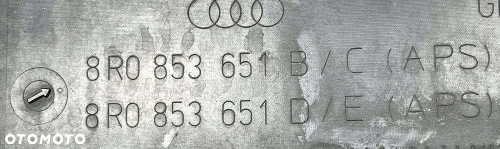 AUDI Q5 I 8R GRILL ATRAPA POD PDC 8R0853651C - 7