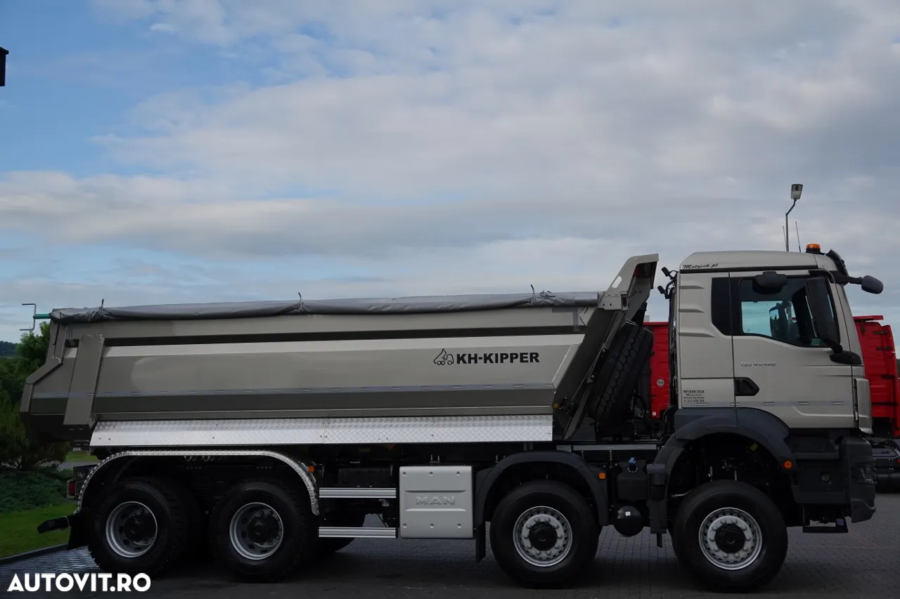 MAN TGS 41.480 / 8X8 / ​​BASCULATOR SPATE / KH-KIPPER / HARDOX / METALIC / 2025 / AUTOMAT / NOU / DISPONIBIL Imediat! - 13