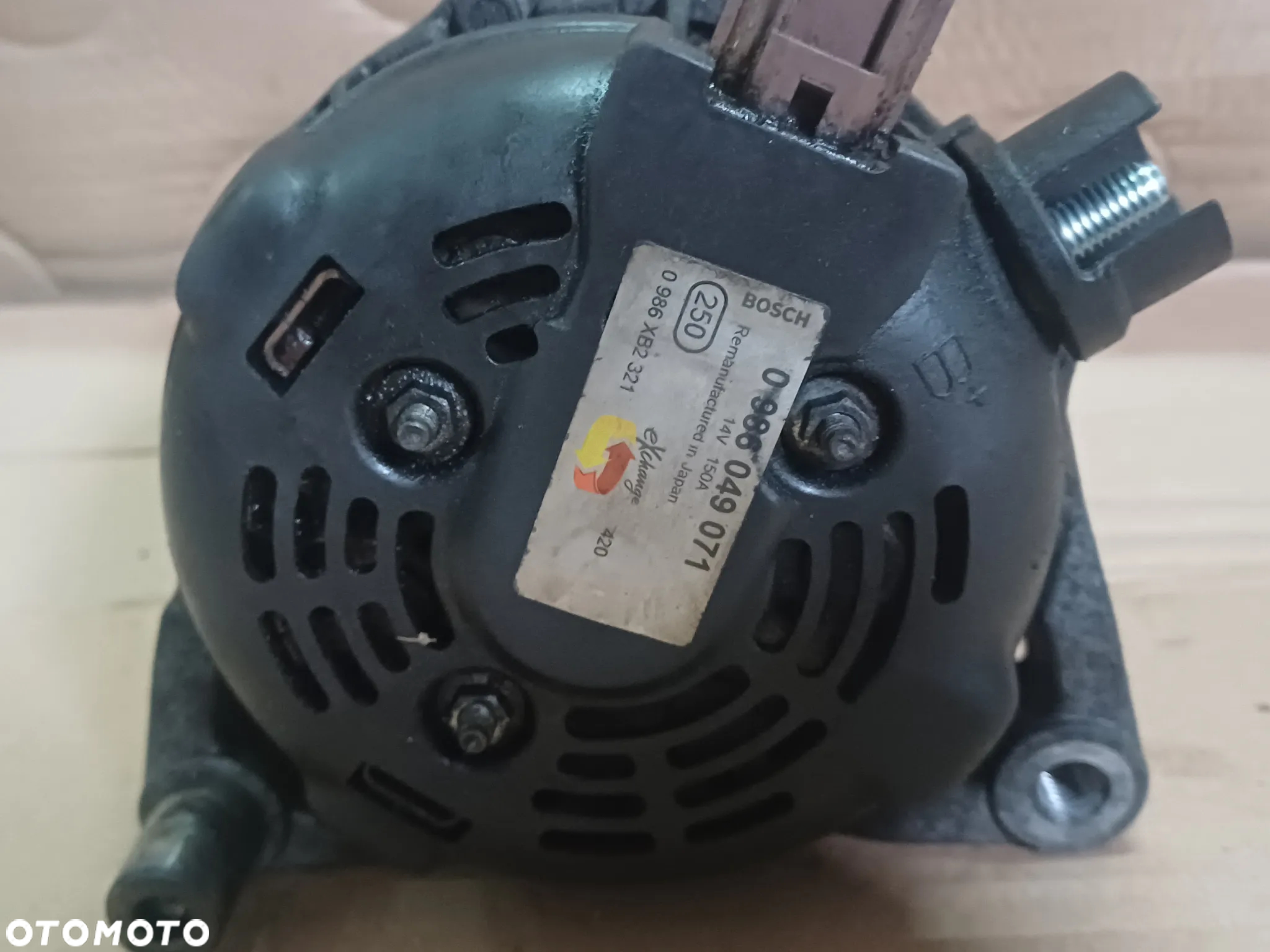 ALTERNATOR 0986049071 VOLVO V5P S40 C30 PEUEGOT 2.0 HDI 136KM BOSCH 150A - 8
