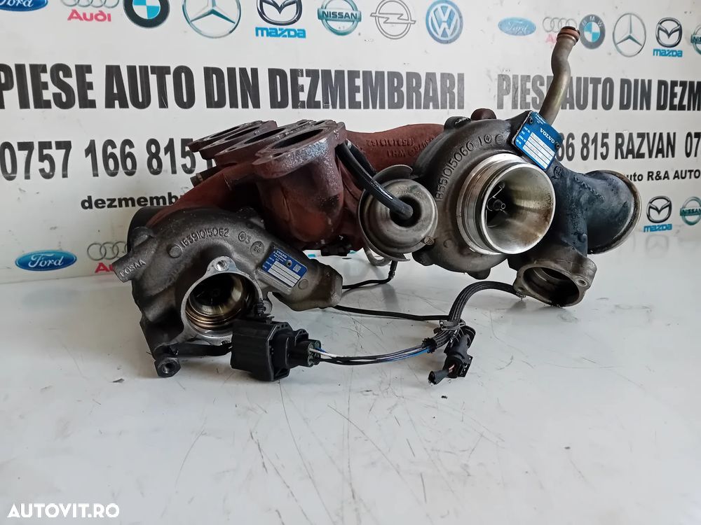 Turbo Turbina Bi-Turbo Volvo S90 V90 XC90 XC60 S60 V70 2.0 D Euro 6 Cod 31459962 31491217 31361655 - 1